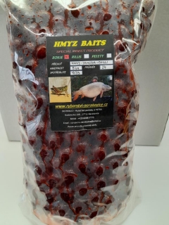 Boilie v dipu - Hmyz/Jahoda/Chilli - 5kg - 24mm